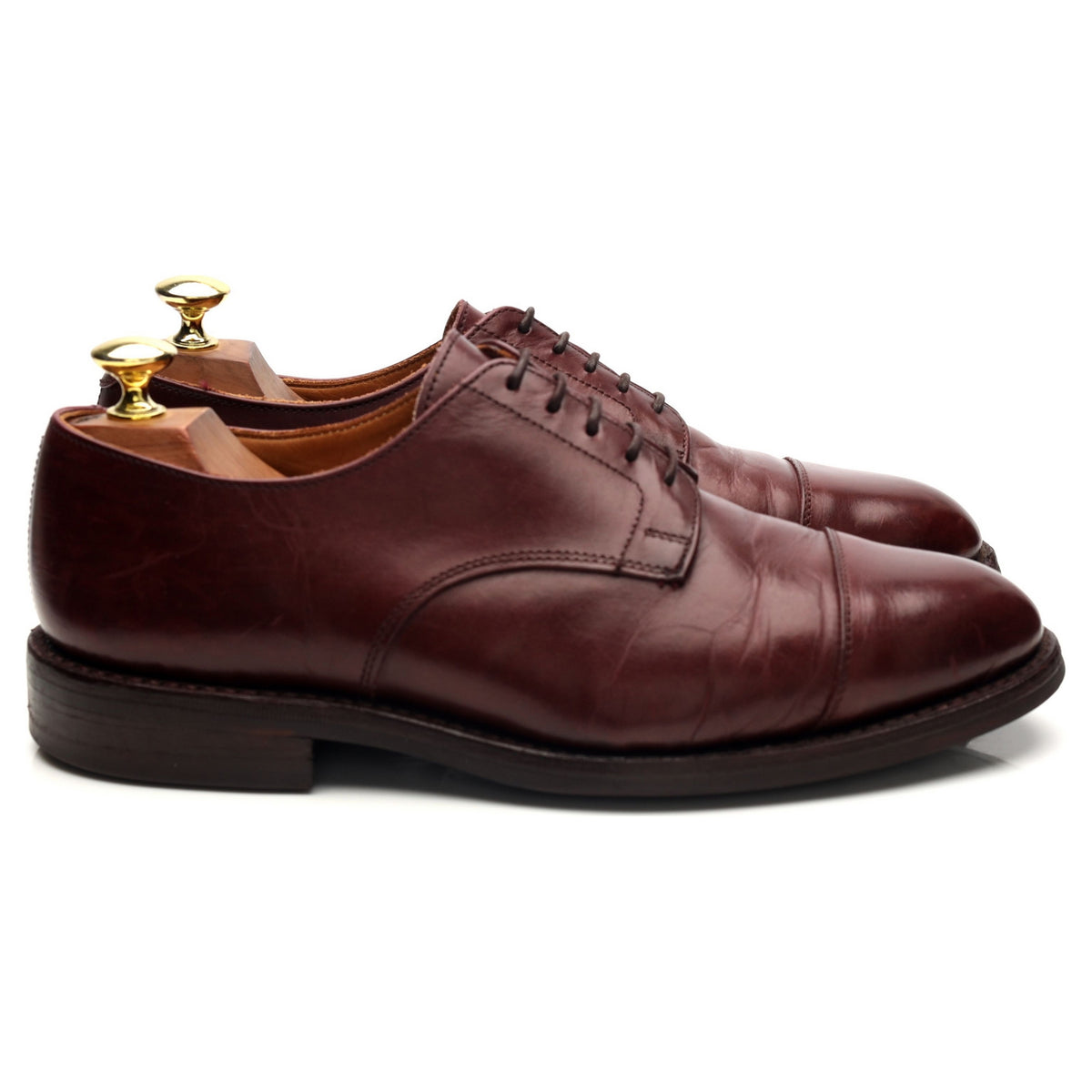 Burgundy Leather Derby UK 7.5