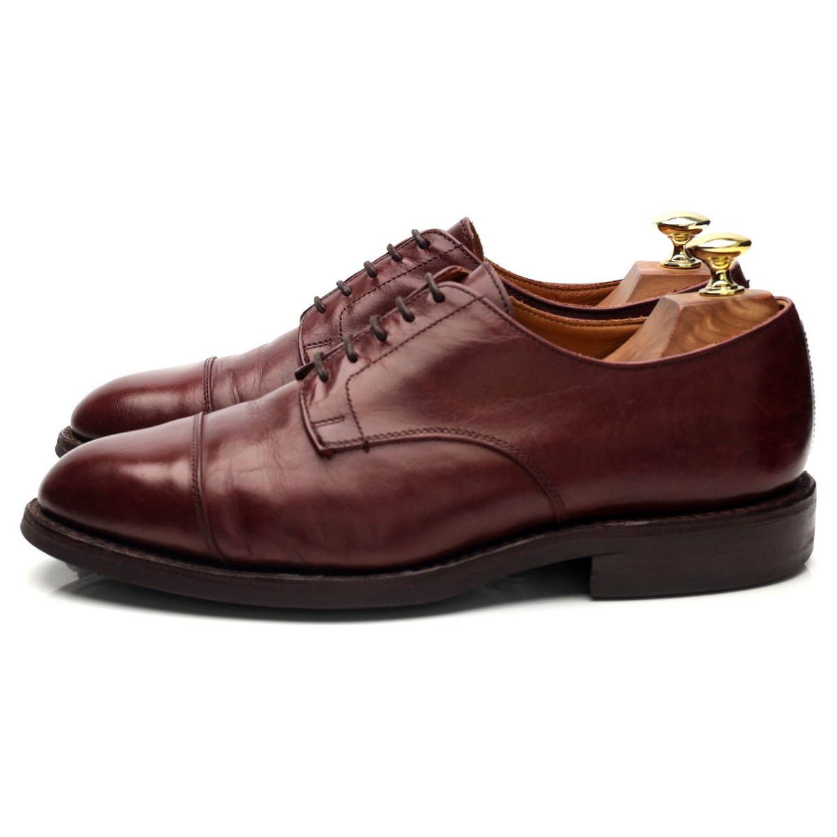 Burgundy Leather Derby UK 7.5