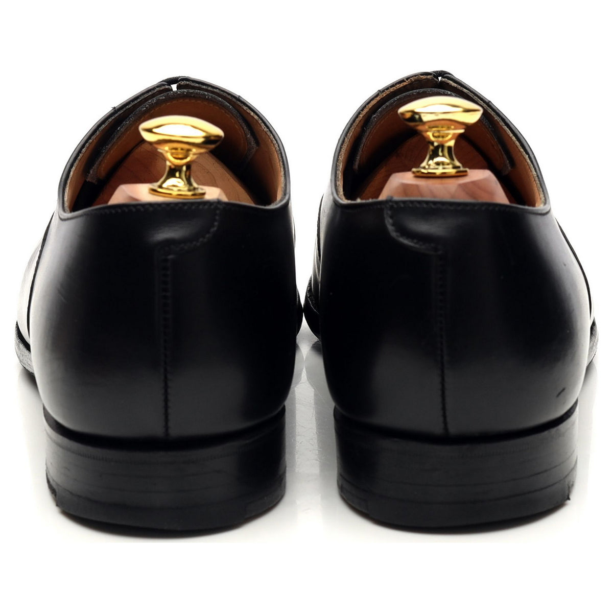 &#39;Connaught&#39; Black Leather Oxford UK 7.5 E