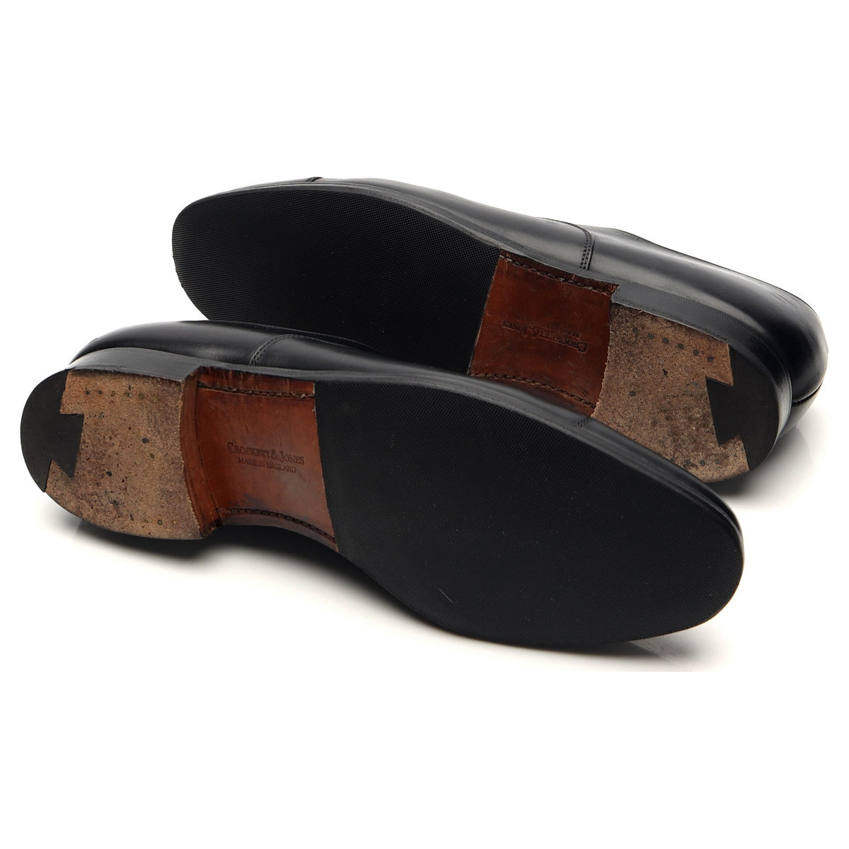 &#39;Connaught&#39; Black Leather Oxford UK 7.5 E