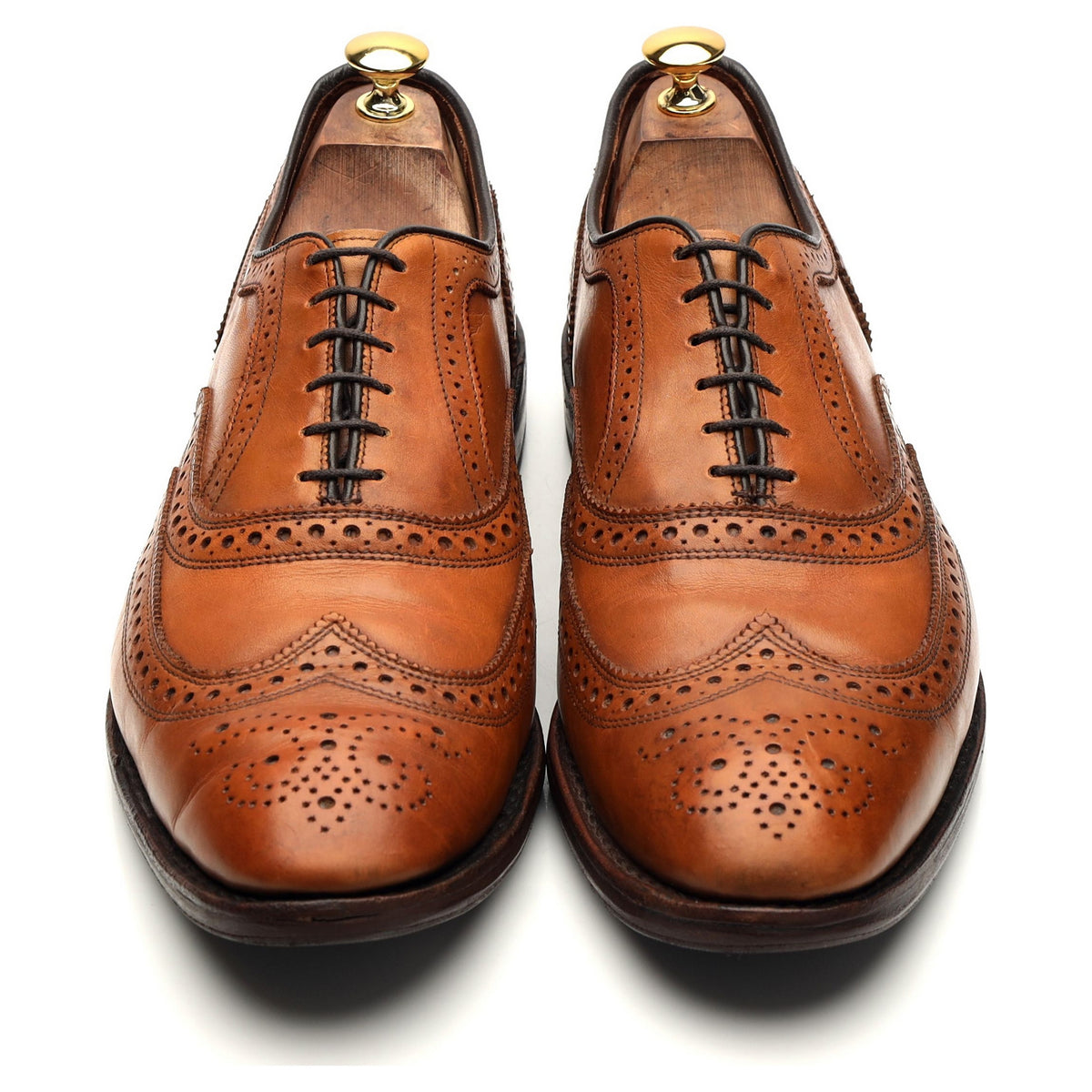&#39;Cambridge&#39; Tan Brown Leather Oxford Brogues UK 10.5 US 11.5 D