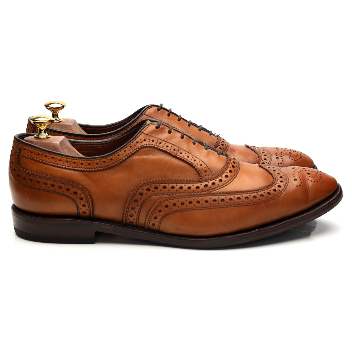 &#39;Cambridge&#39; Tan Brown Leather Oxford Brogues UK 10.5 US 11.5 D