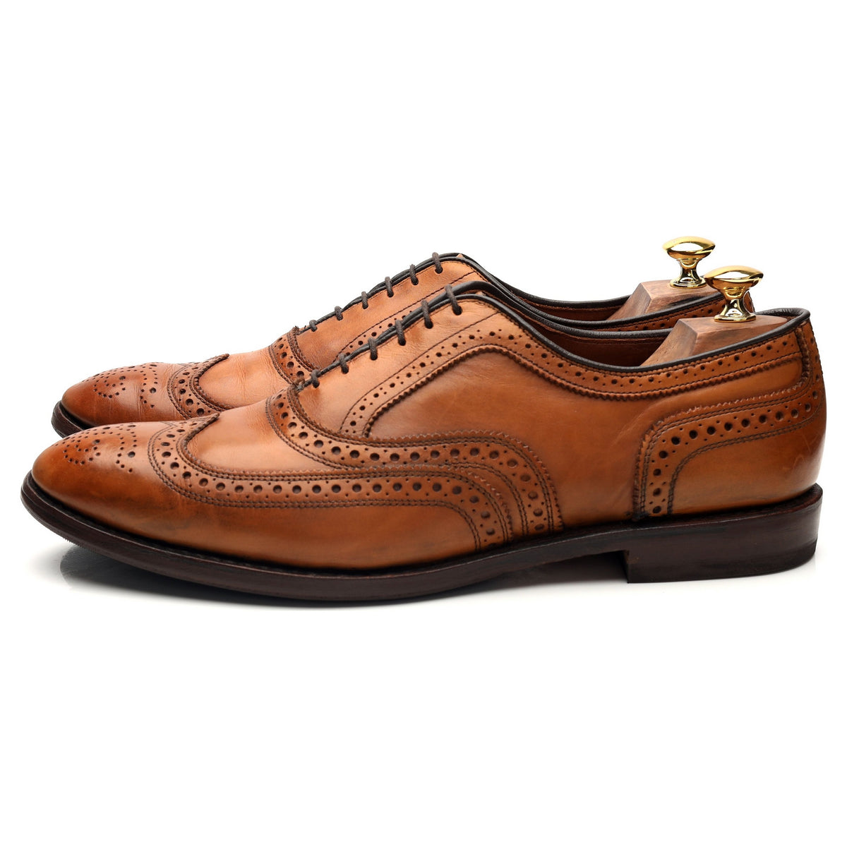 &#39;Cambridge&#39; Tan Brown Leather Oxford Brogues UK 10.5 US 11.5 D