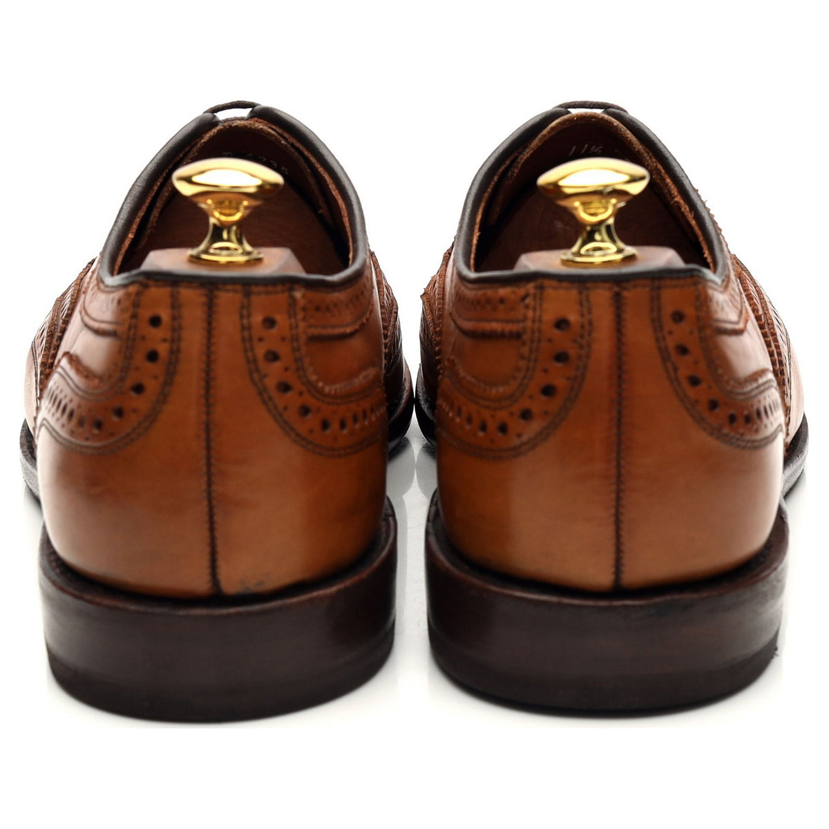 &#39;Cambridge&#39; Tan Brown Leather Oxford Brogues UK 10.5 US 11.5 D