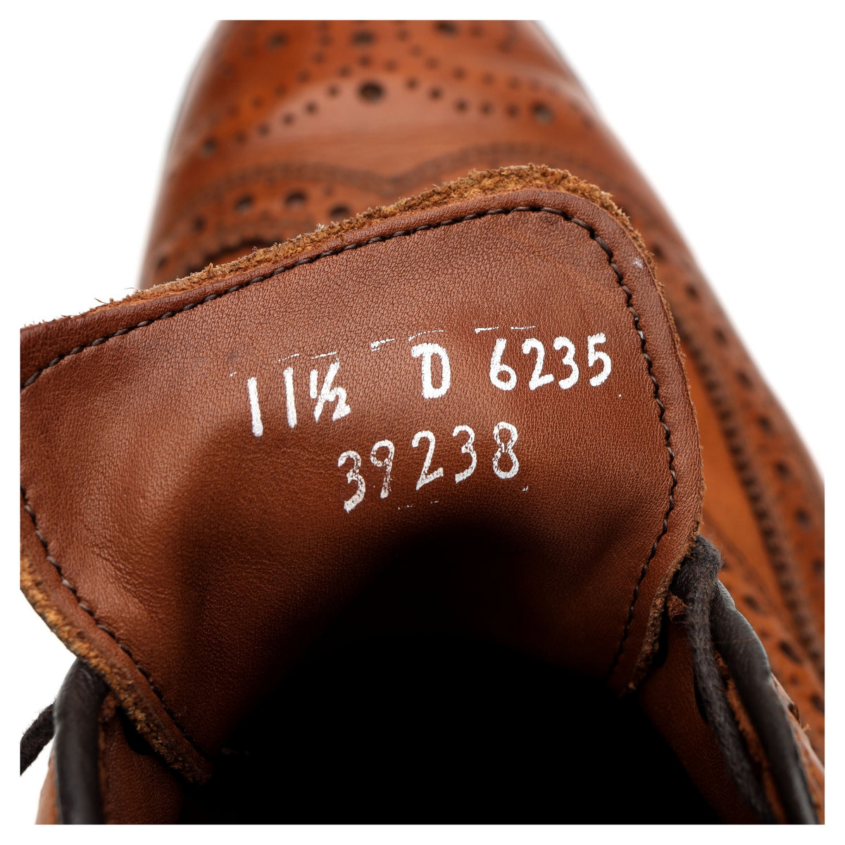 &#39;Cambridge&#39; Tan Brown Leather Oxford Brogues UK 10.5 US 11.5 D