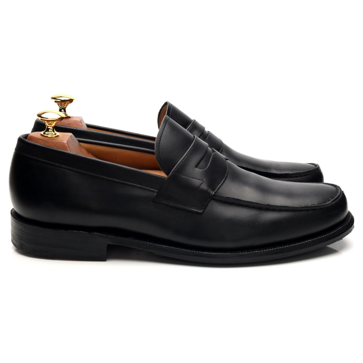 &#39;Wesley&#39; Black Leather Loafers UK 9 F