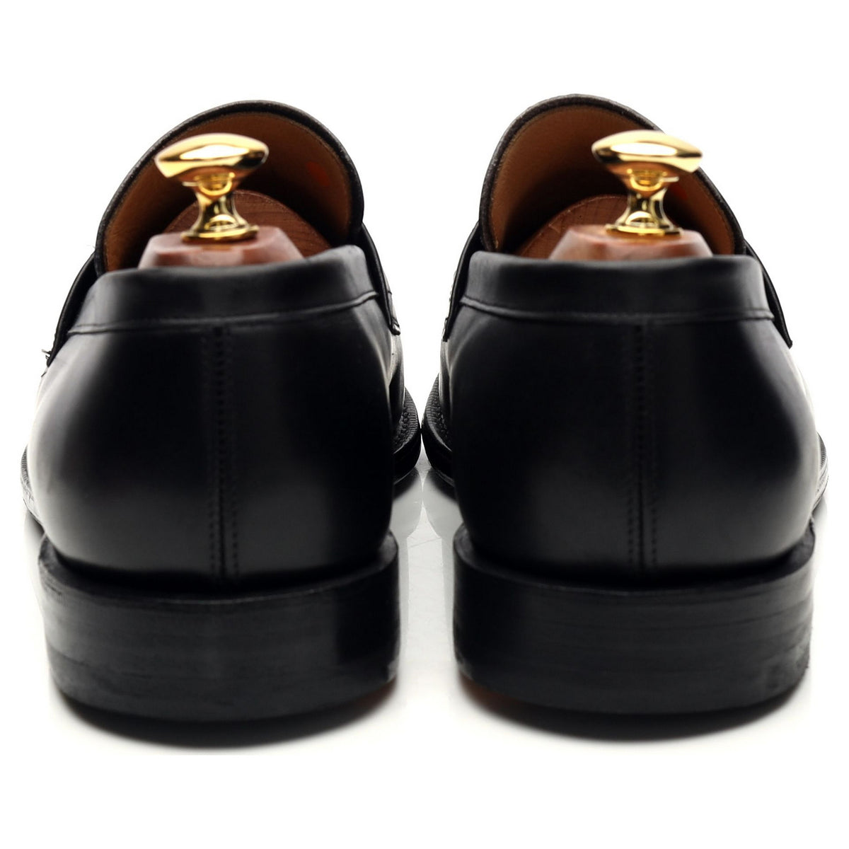 &#39;Wesley&#39; Black Leather Loafers UK 9 F