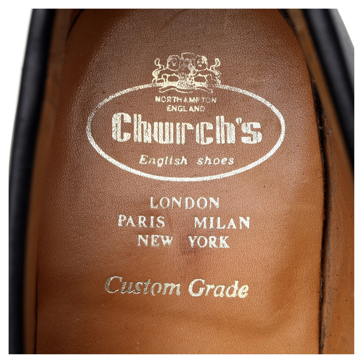 &#39;Wesley&#39; Black Leather Loafers UK 9 F