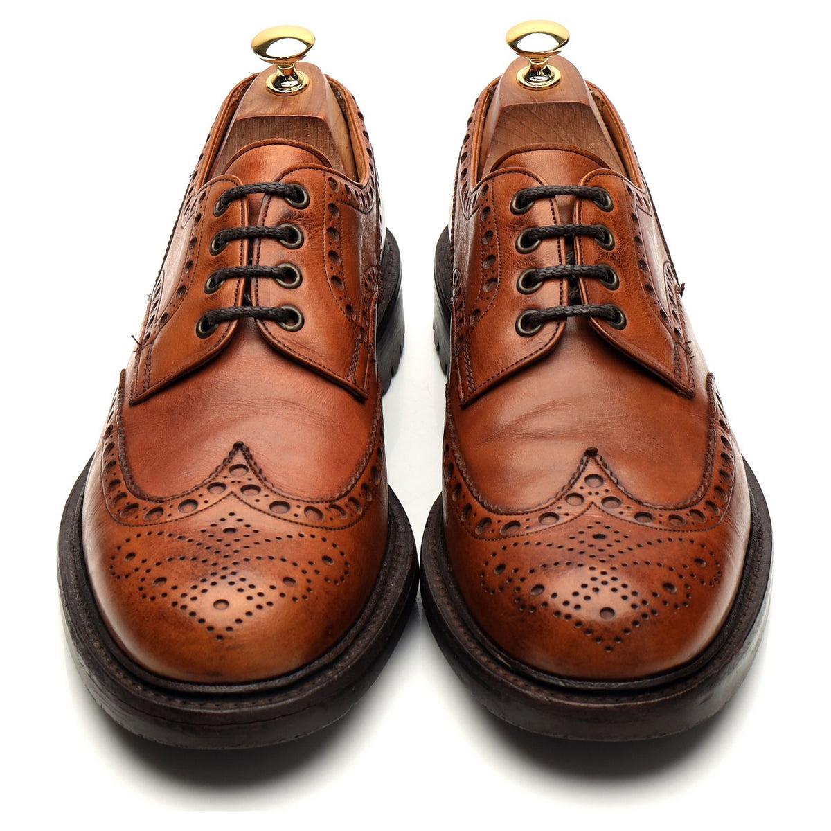 &#39;Bonham&#39; Tan Brown Derby Brogues UK 9.5 F