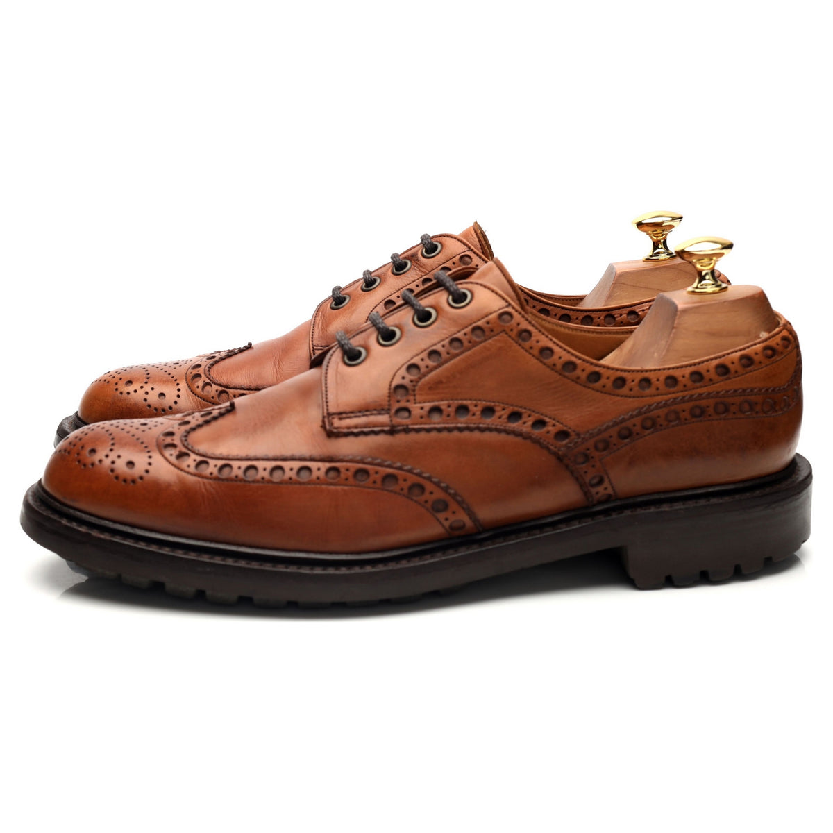 &#39;Bonham&#39; Tan Brown Derby Brogues UK 9.5 F