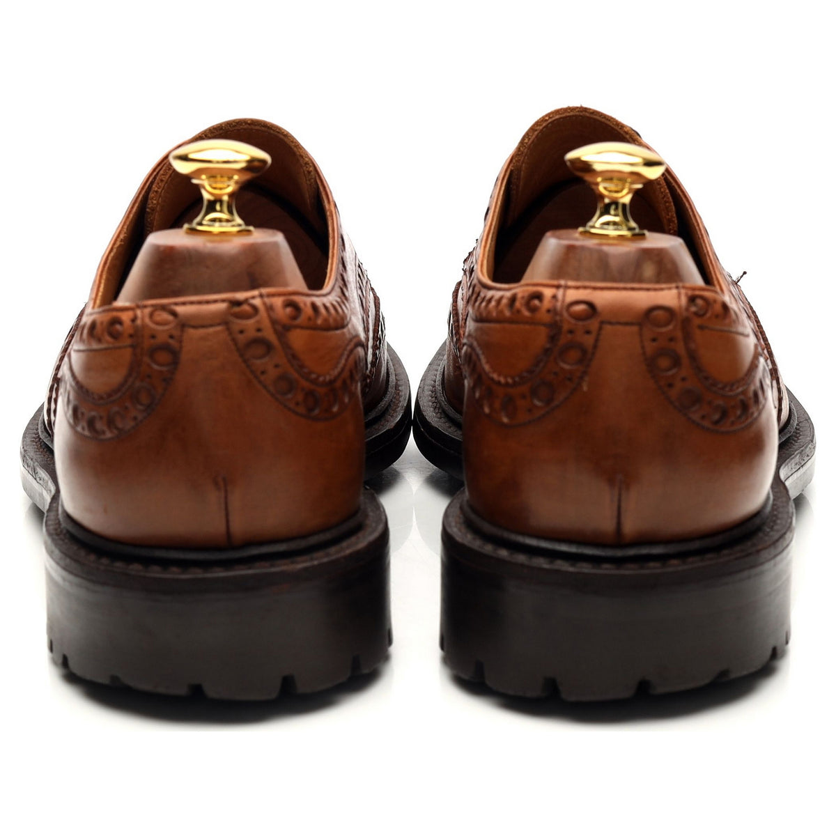 &#39;Bonham&#39; Tan Brown Derby Brogues UK 9.5 F