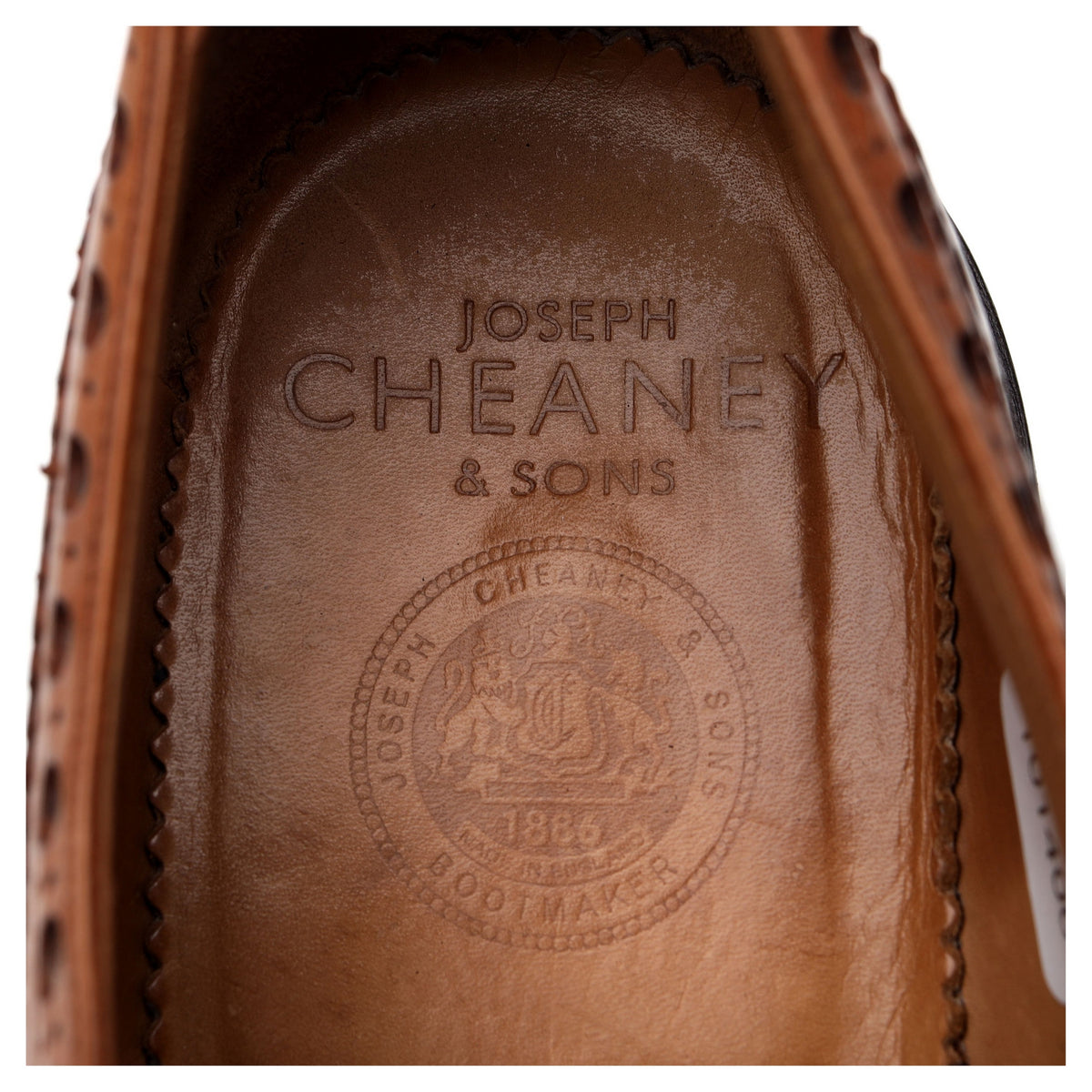 &#39;Bonham&#39; Tan Brown Derby Brogues UK 9.5 F