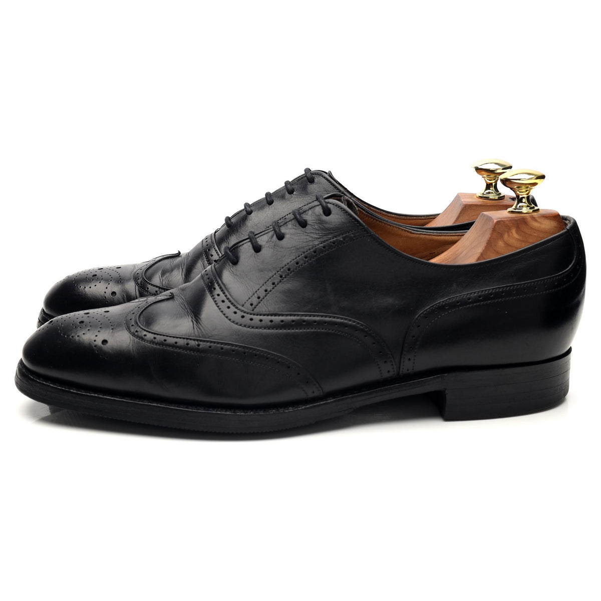 &#39;Thurlow&#39; Black Leather Oxford Brogues UK 8 F