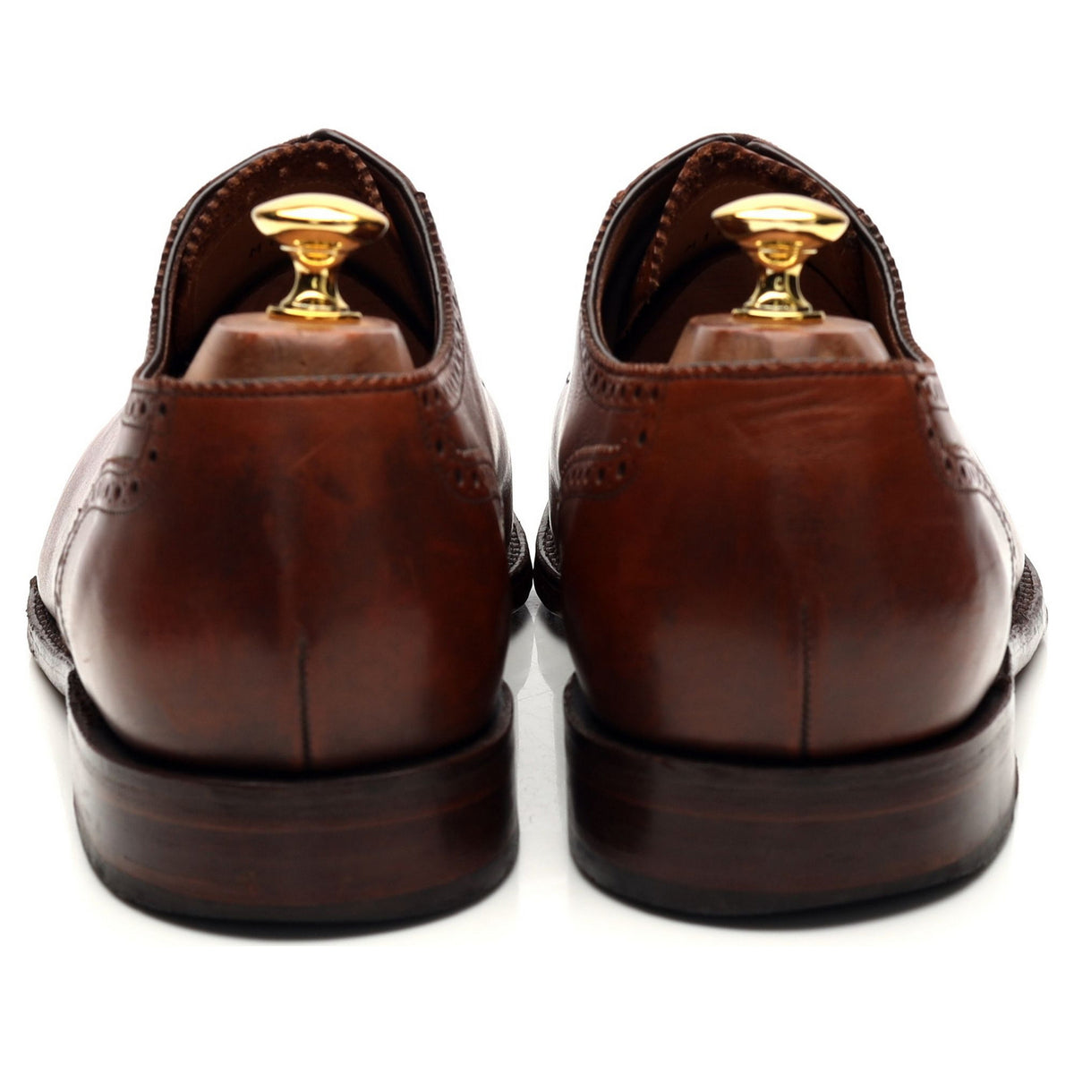1880 &#39;Strand&#39; Tan Brown Leather Oxford Brogues UK 10 F