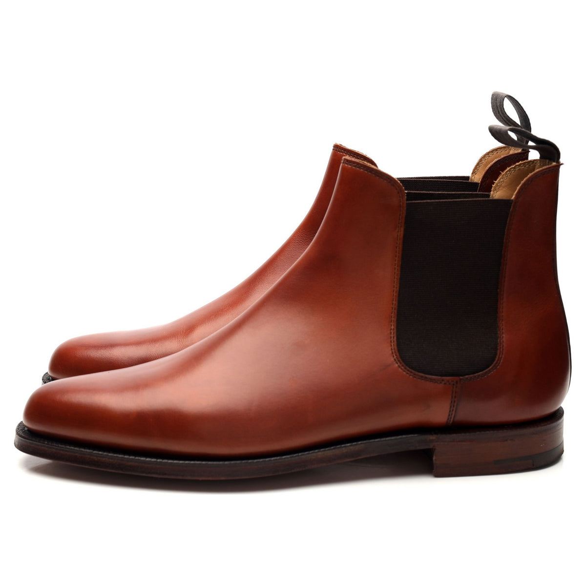 &#39;Bingham 2&#39; Tan Brown Leather Chelsea Boots UK 7.5 E