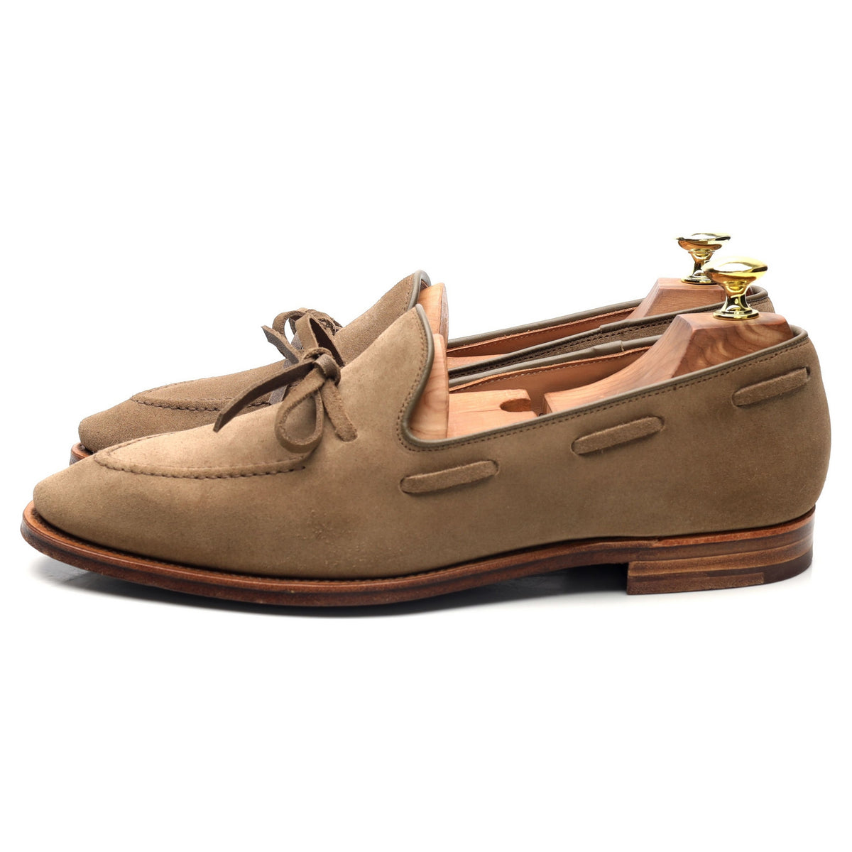 &#39;Southport&#39; Sand Suede String Loafers UK 7.5 E