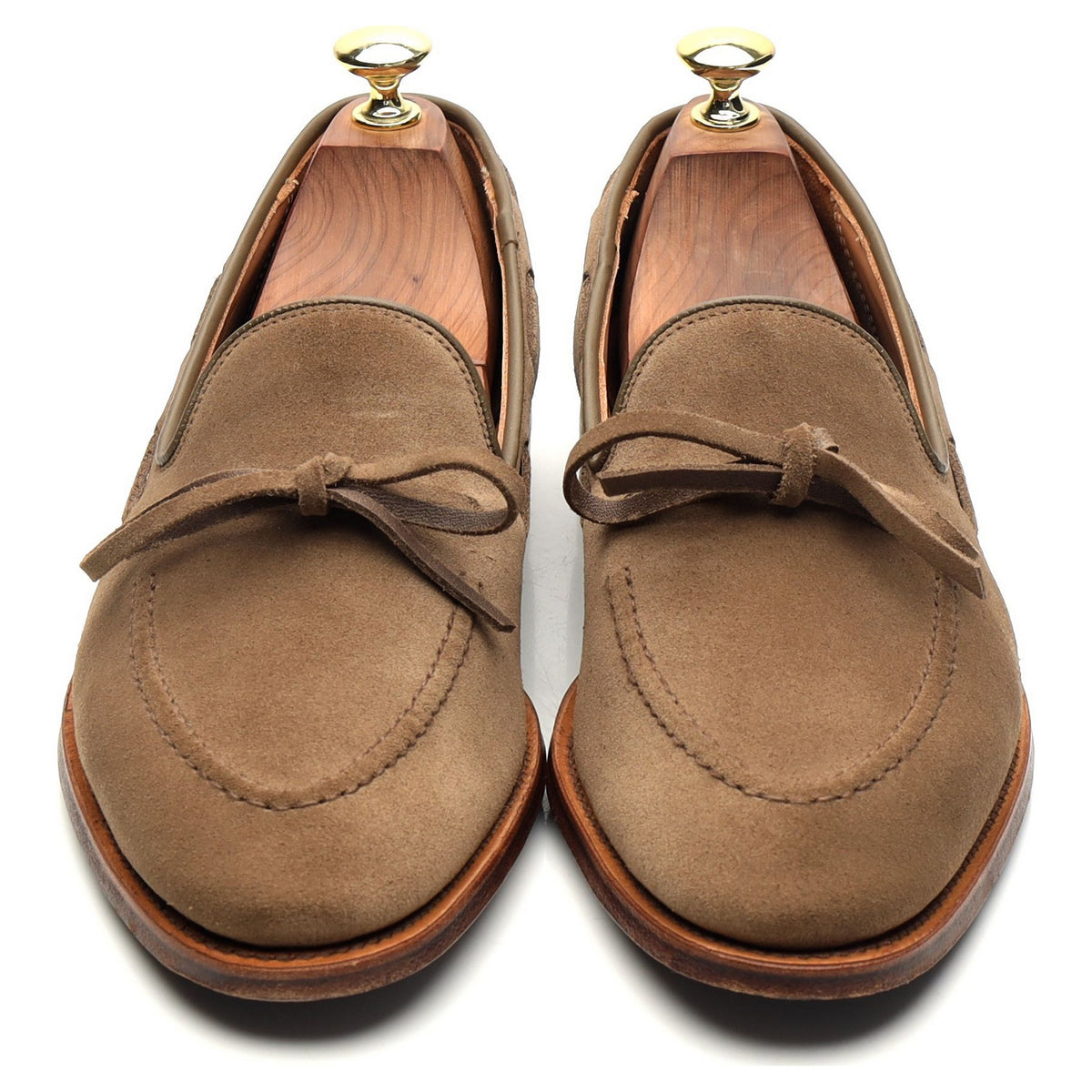 &#39;Southport&#39; Sand Suede String Loafers UK 7.5 E