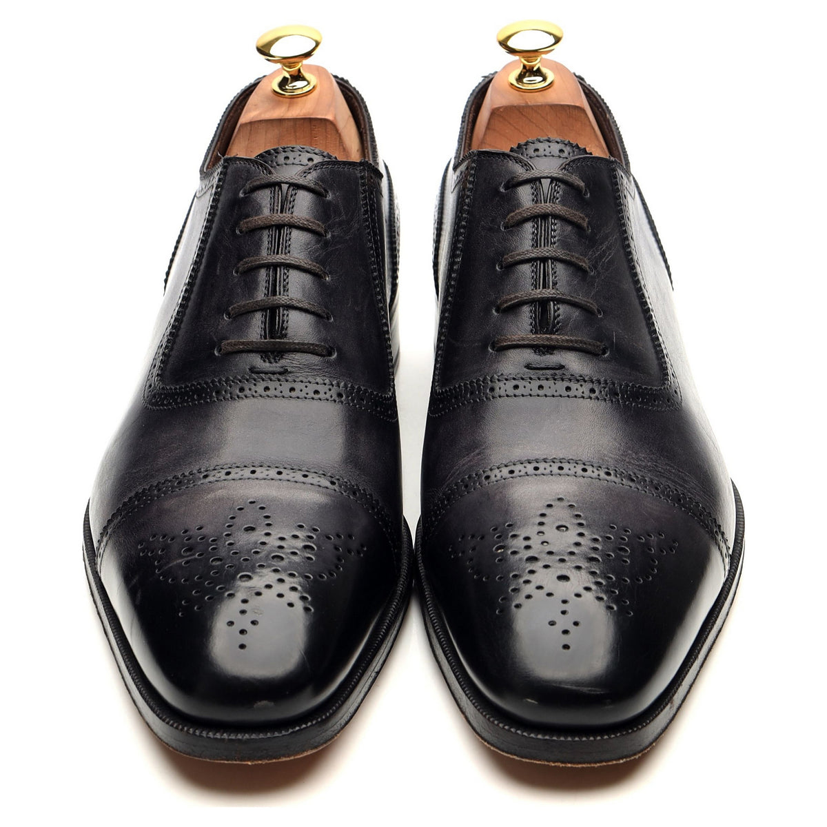 Black Leather Oxford Brogues UK 10 US 11