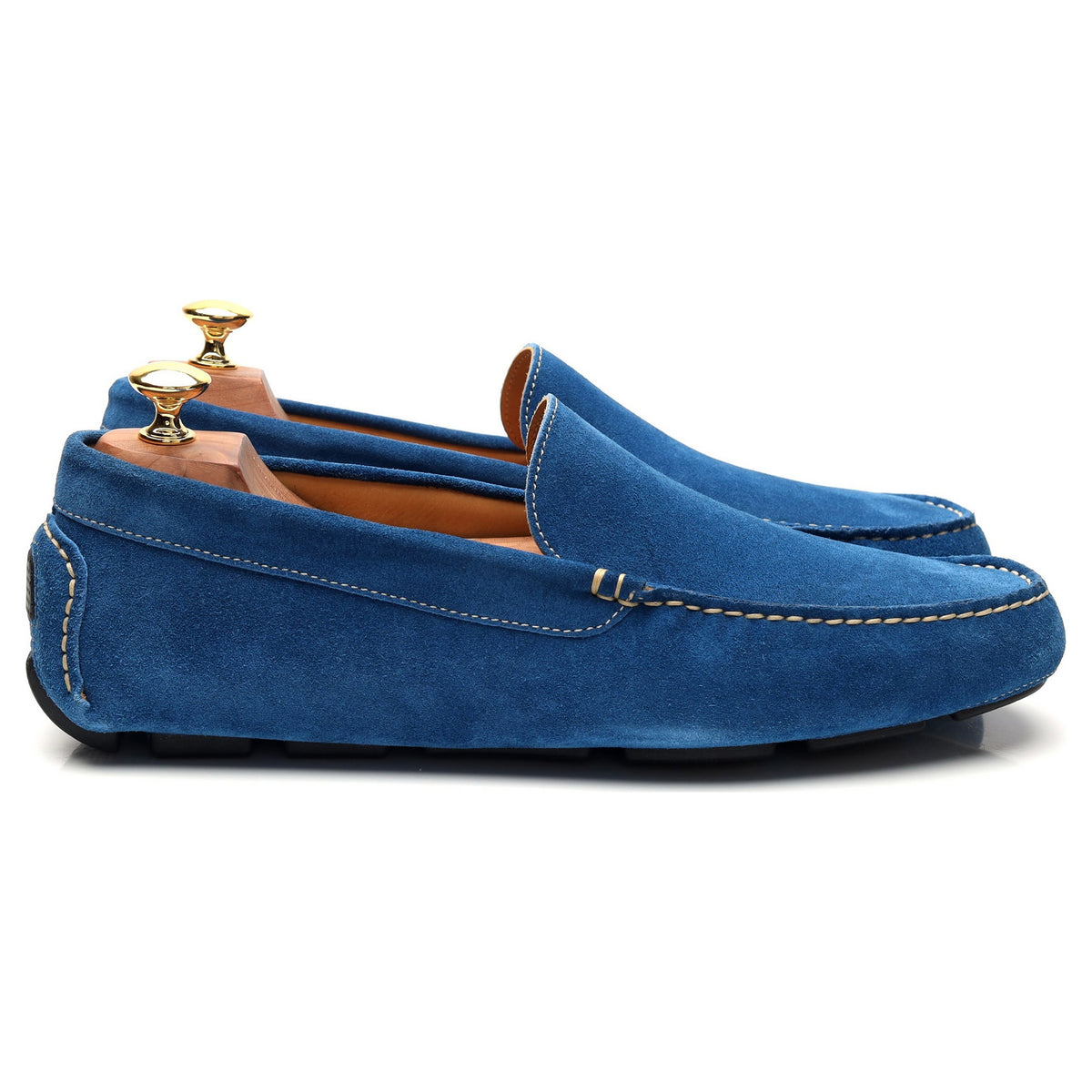 &#39;Como&#39; Blue Suede Driving Loafer UK 9.5 E