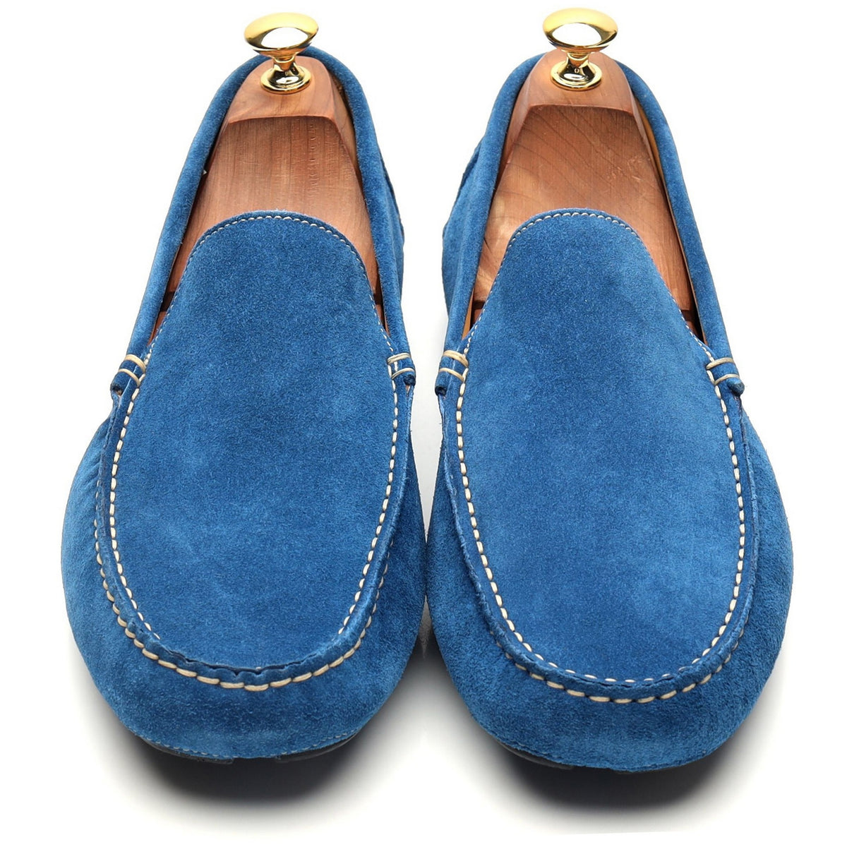 &#39;Como&#39; Blue Suede Driving Loafer UK 9.5 E