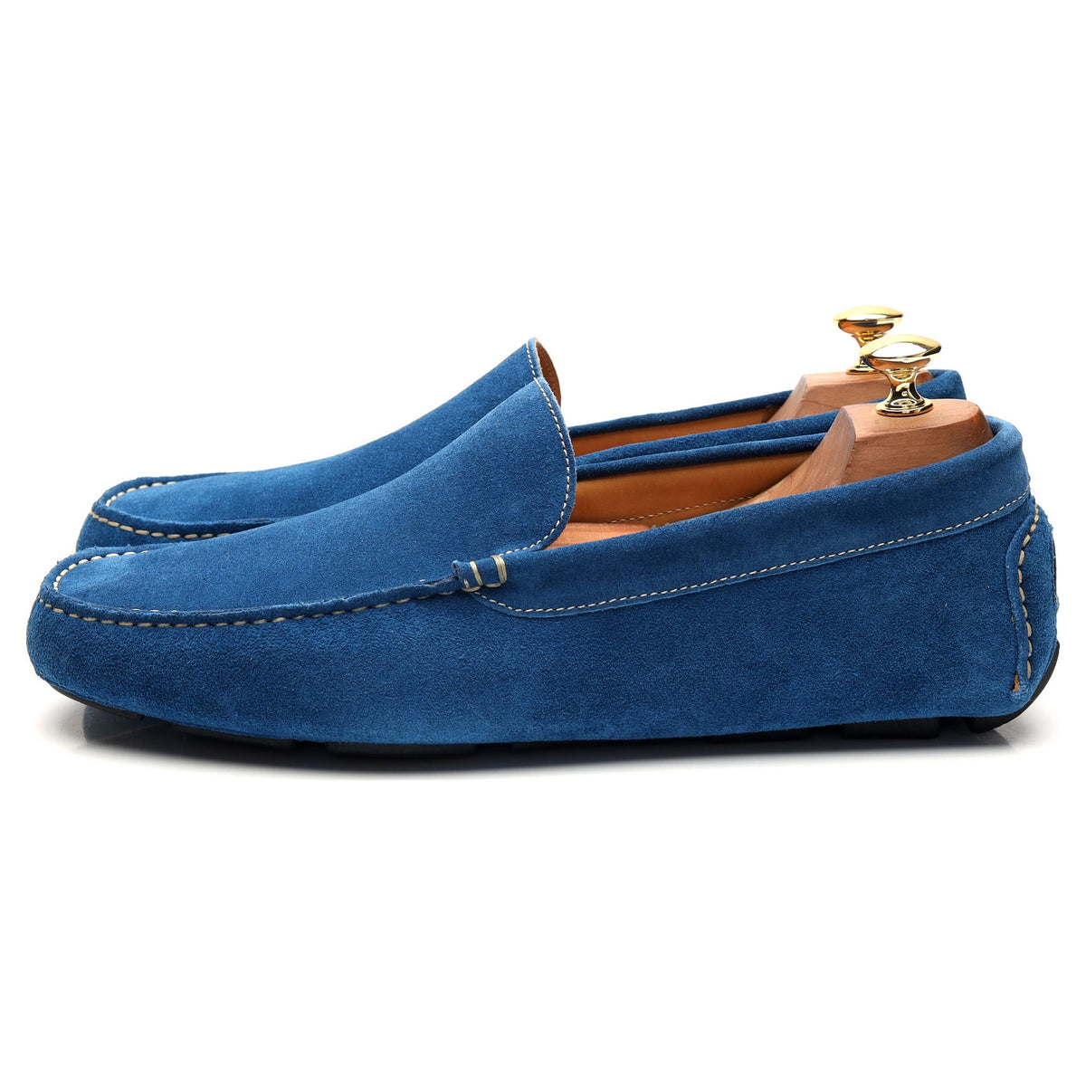 &#39;Como&#39; Blue Suede Driving Loafer UK 9.5 E