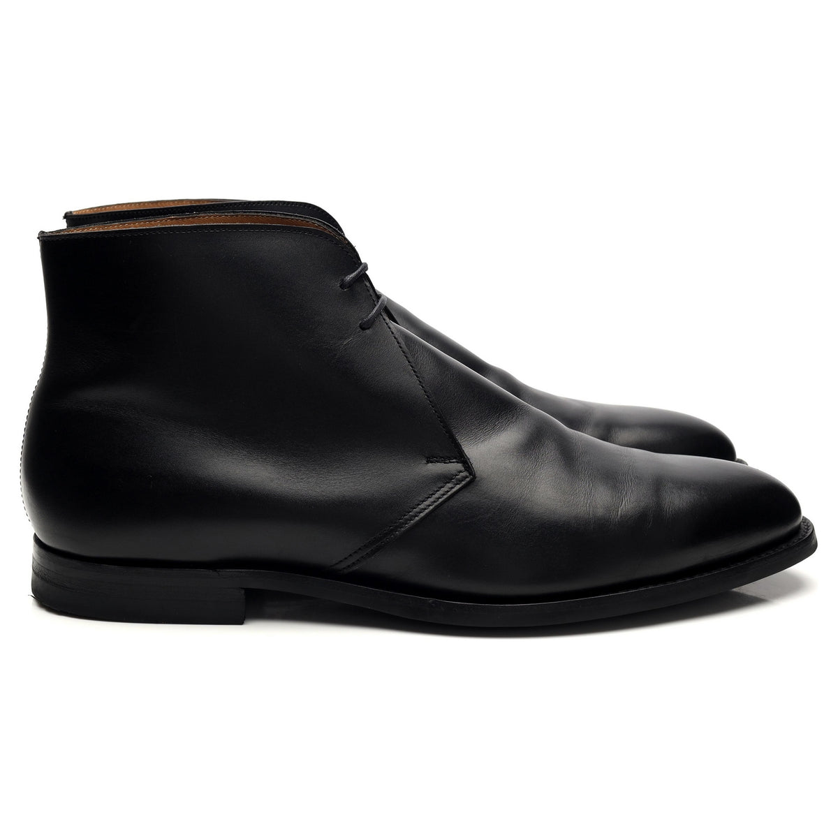 &#39;Upton&#39; Black Leather Chukka Boots UK 10 E