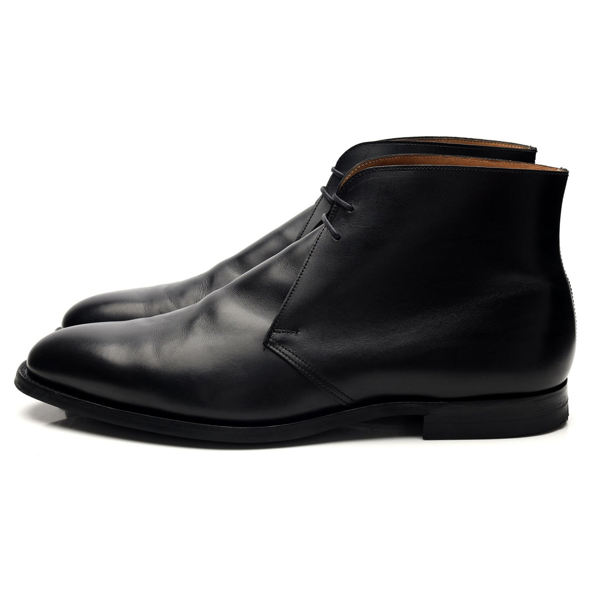 &#39;Upton&#39; Black Leather Chukka Boots UK 10 E