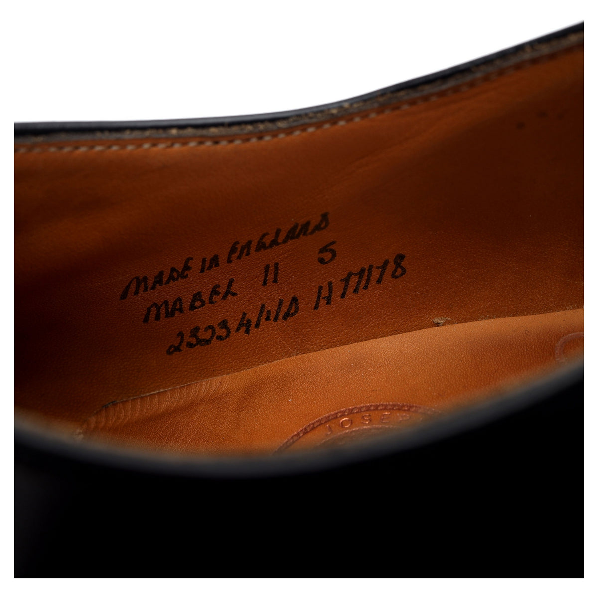 Women&#39;s &#39;Mabel II&#39; Black Leather Derby UK 5 D