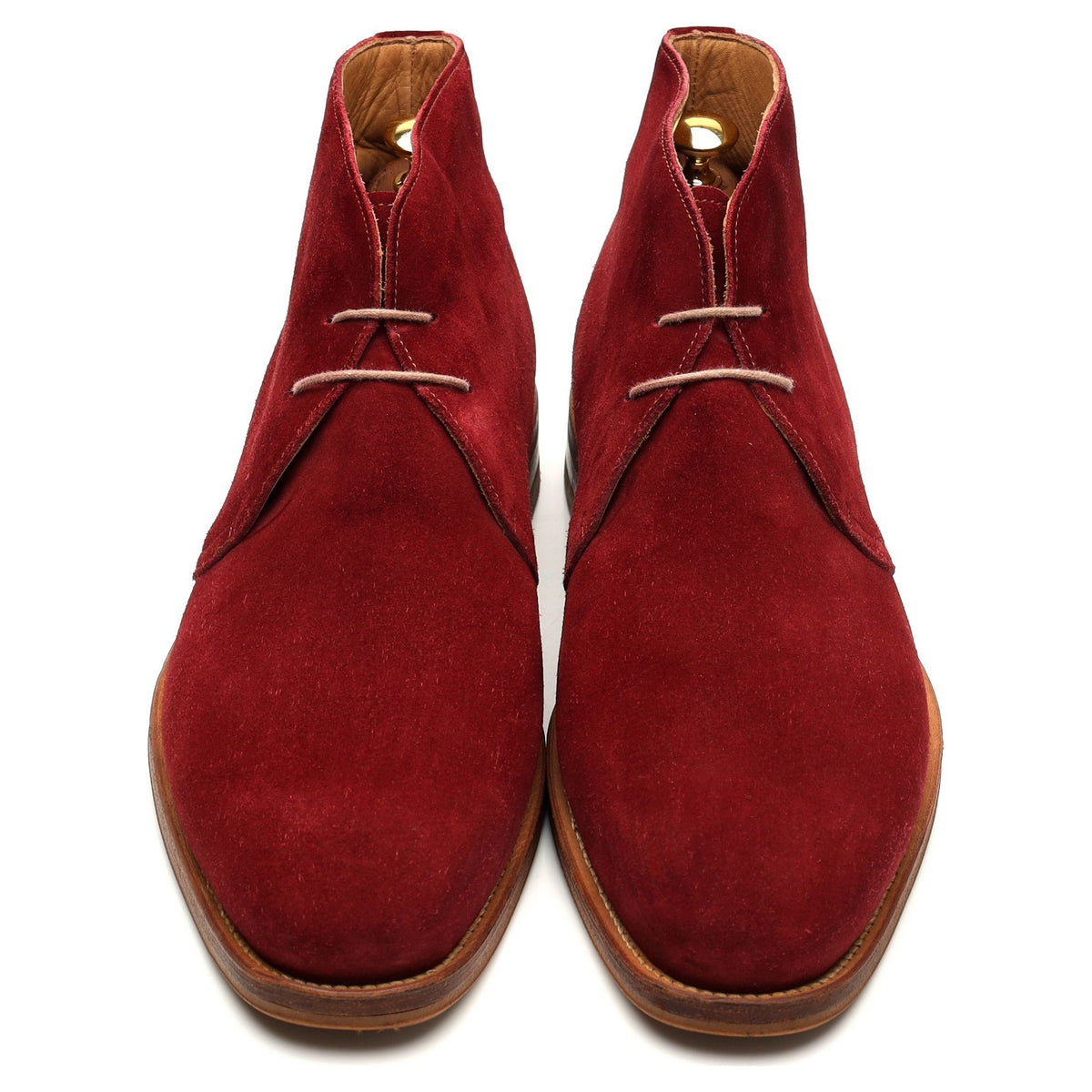 &#39;Canterbury&#39; Burgundy Suede Chukka Boots UK 10.5 F