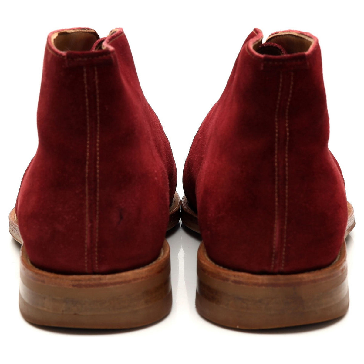 &#39;Canterbury&#39; Burgundy Suede Chukka Boots UK 10.5 F