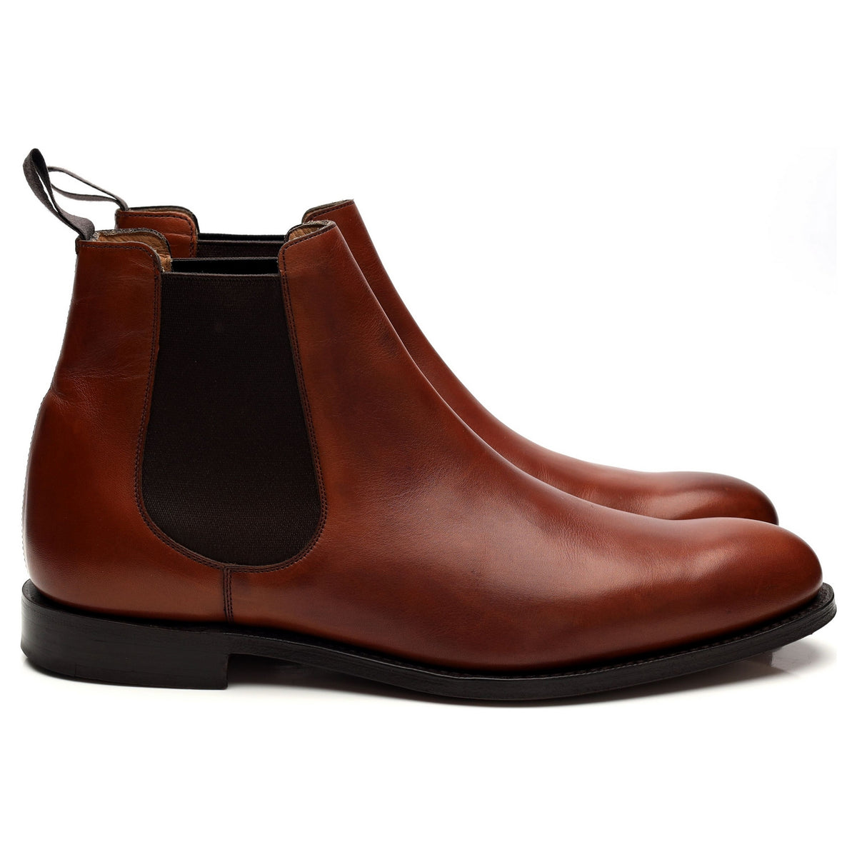 &#39;Houston&#39; Tan Brown Leather Chelsea Boot UK 7 G