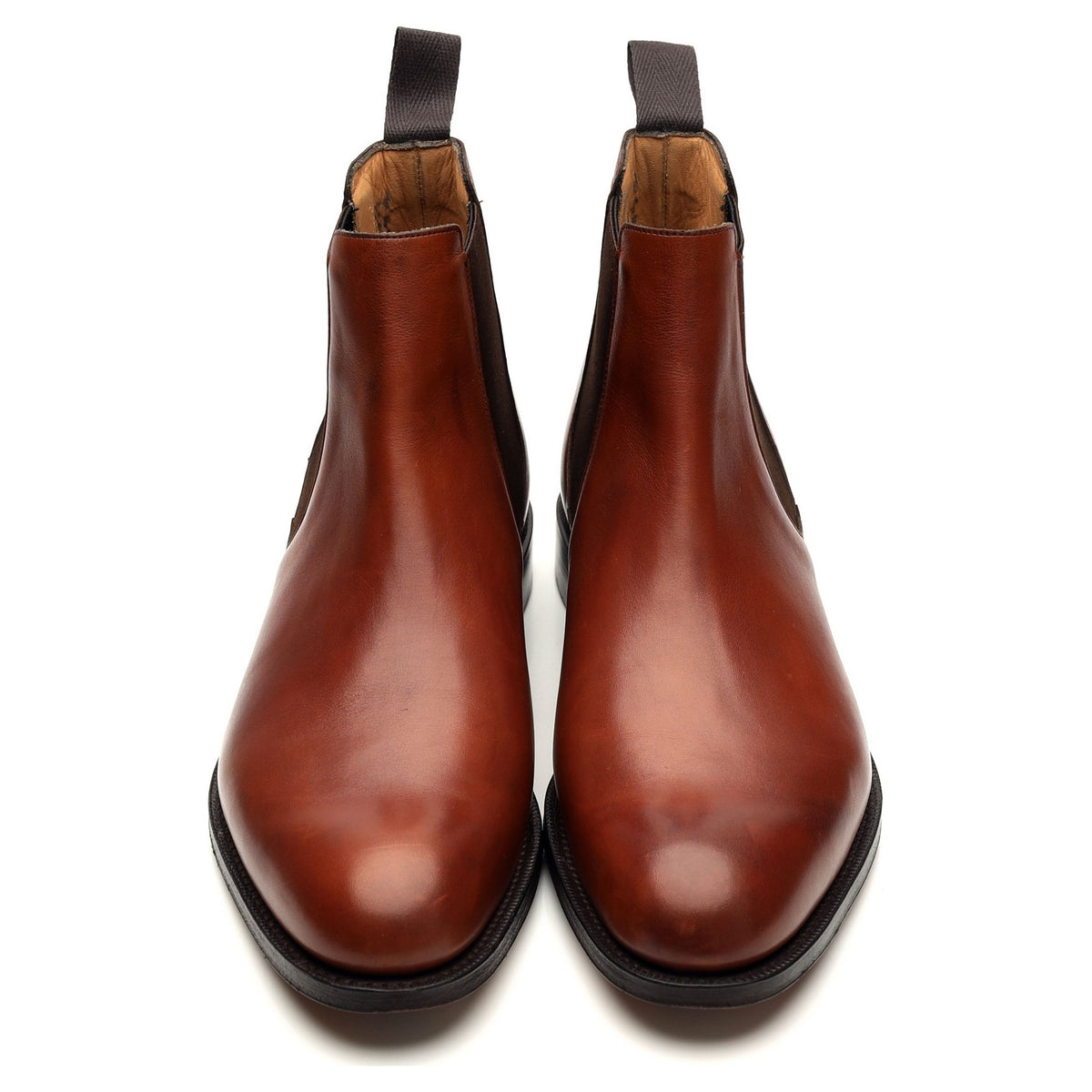 &#39;Houston&#39; Tan Brown Leather Chelsea Boot UK 7 G