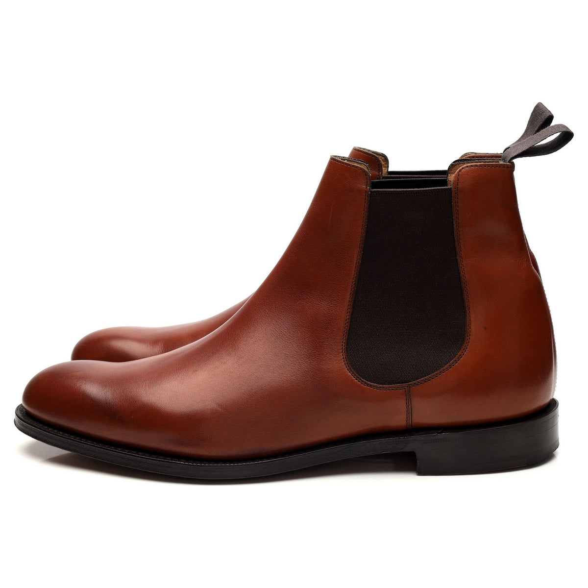 &#39;Houston&#39; Tan Brown Leather Chelsea Boot UK 7 G