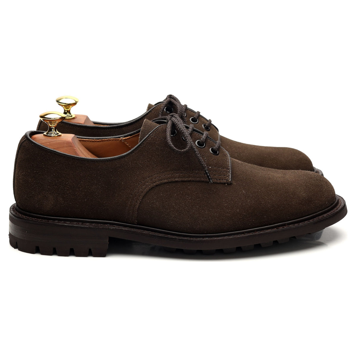 &#39;Daniel&#39; Dark Brown Suede Derby UK 8