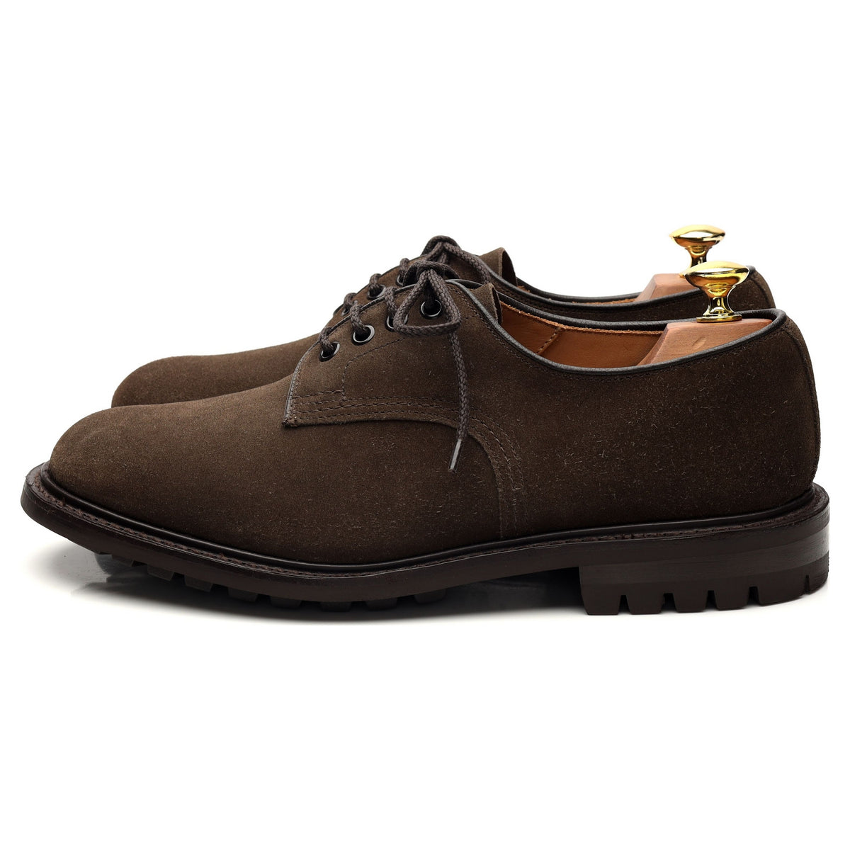 &#39;Daniel&#39; Dark Brown Suede Derby UK 8