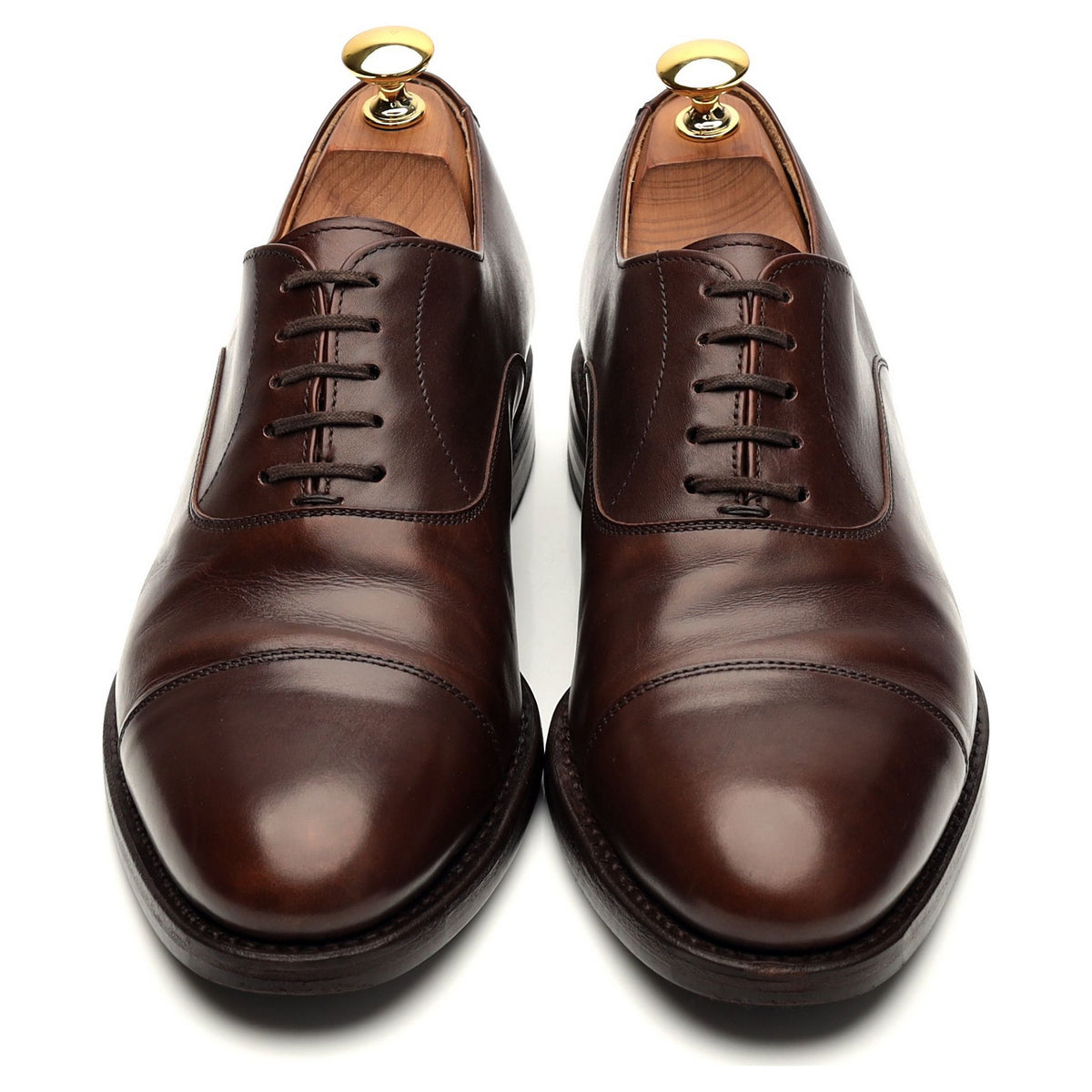 &#39;4311&#39; Dark Brown Leather Oxford UK 6.5