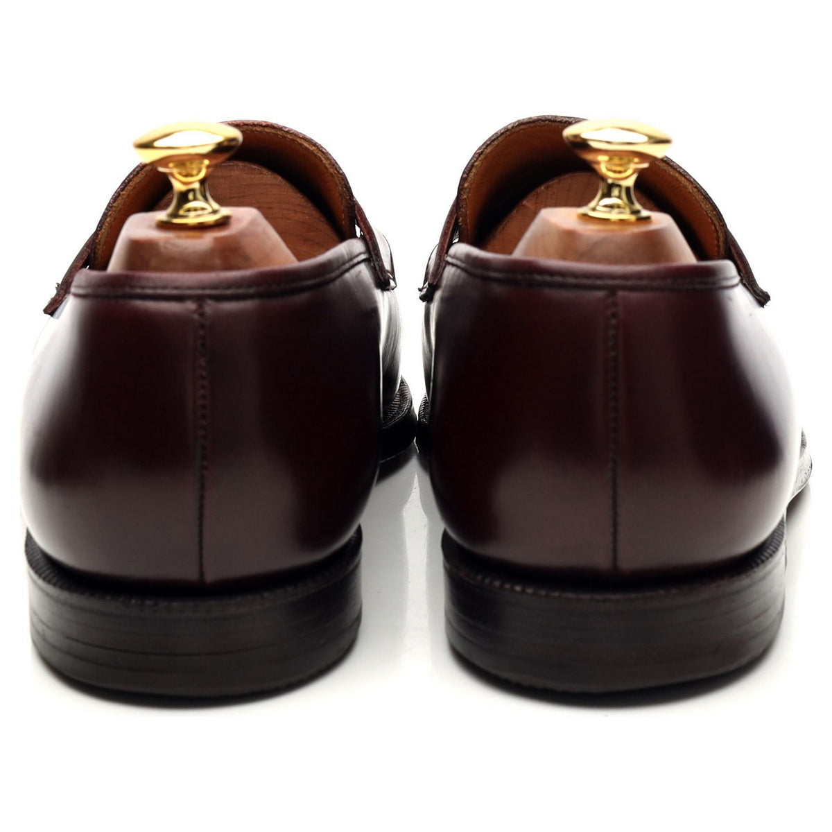 &#39;Jim 2&#39; Burgundy Leather Loafers UK 9.5 D