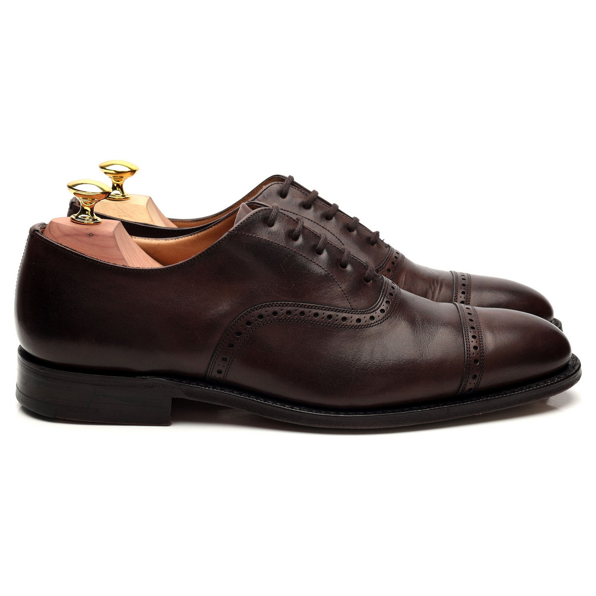 &#39;Granby&#39; Dark Brown Leather Oxford Brogue UK 7 F