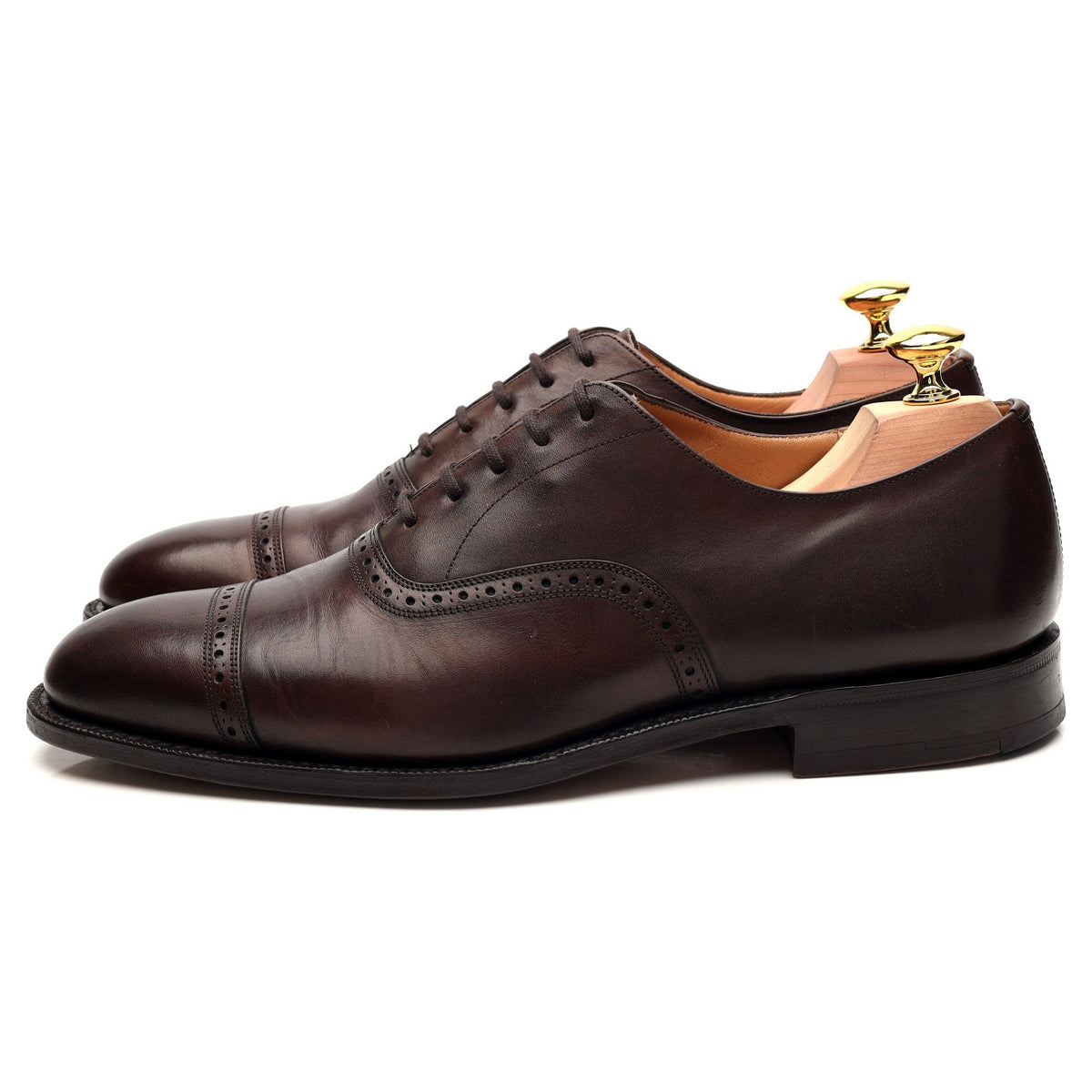 &#39;Granby&#39; Dark Brown Leather Oxford Brogue UK 7 F