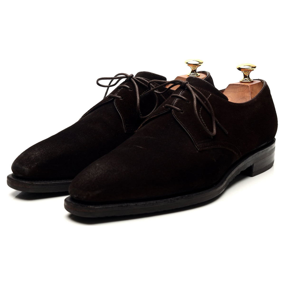 &#39;Sergio&#39; Dark Brown Suede Derby UK 8.5