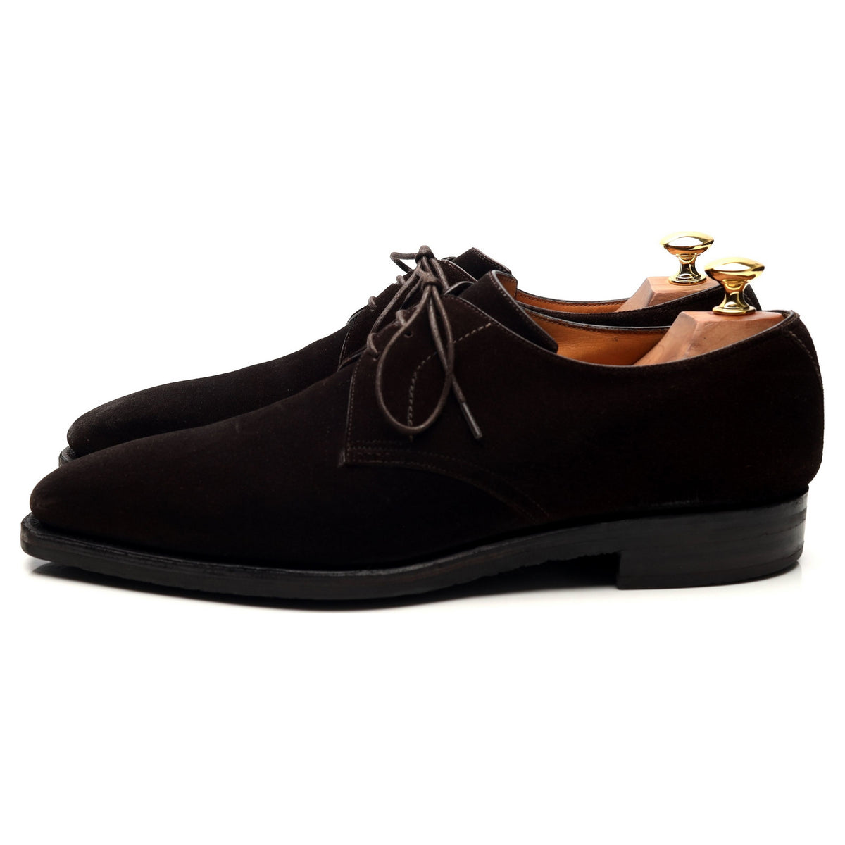 &#39;Sergio&#39; Dark Brown Suede Derby UK 8.5