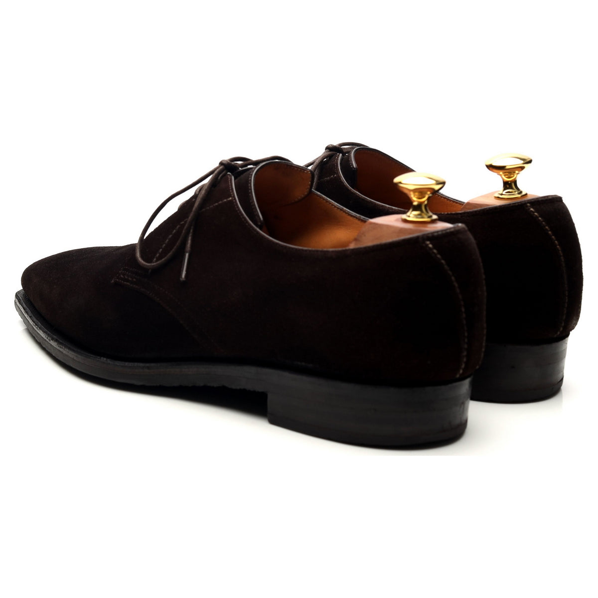 &#39;Sergio&#39; Dark Brown Suede Derby UK 8.5