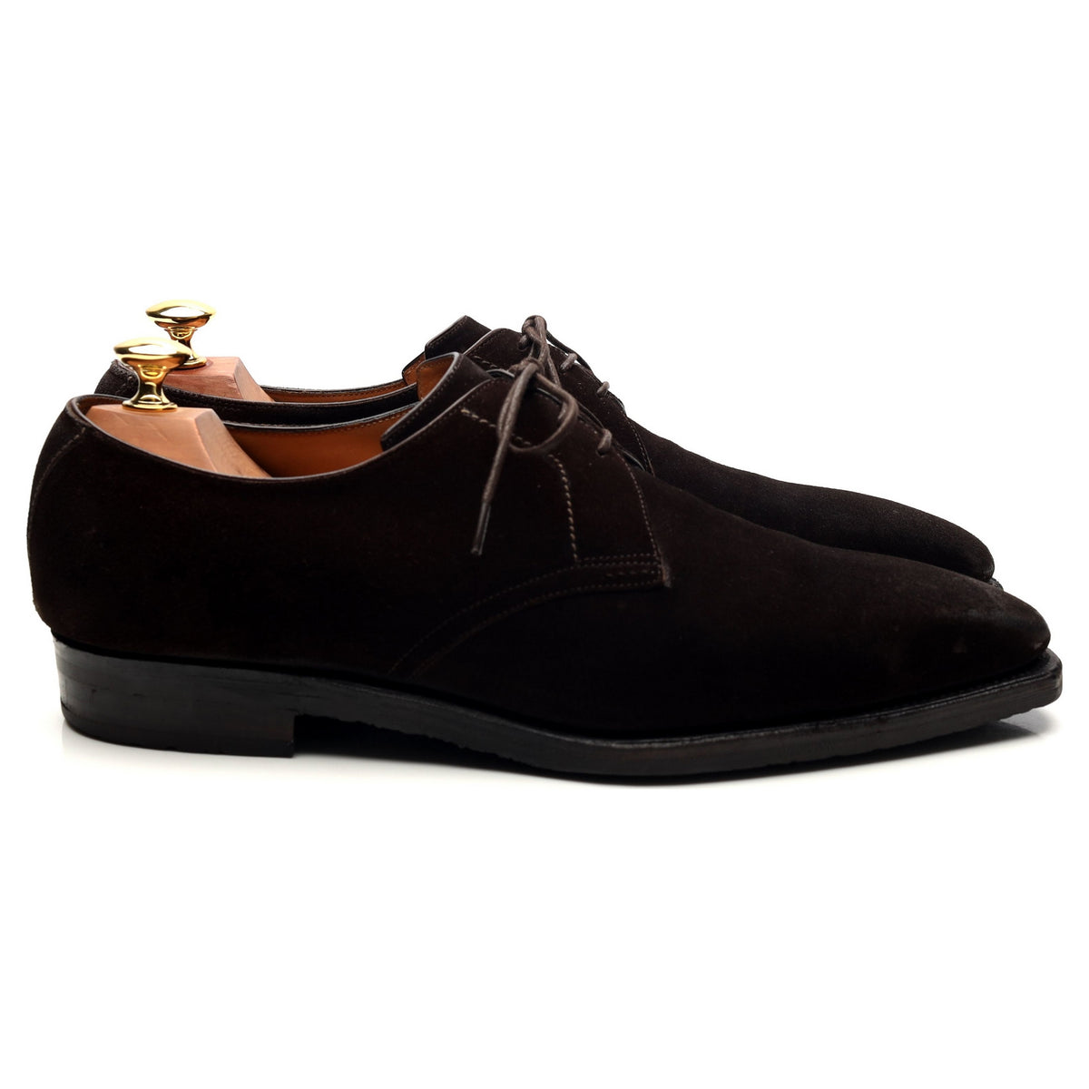 &#39;Sergio&#39; Dark Brown Suede Derby UK 8.5