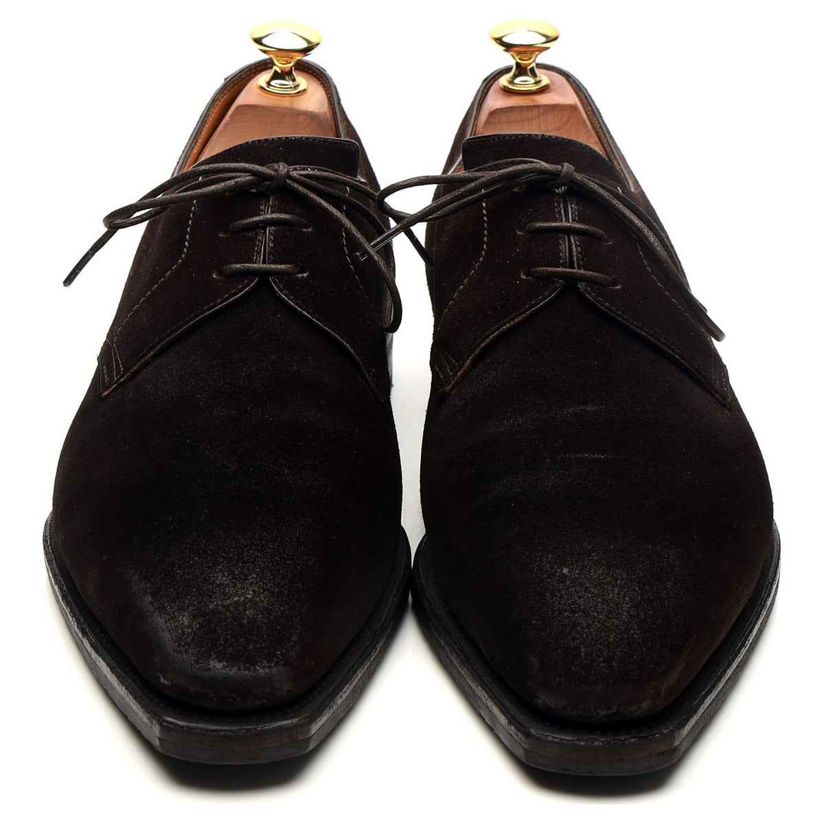 &#39;Sergio&#39; Dark Brown Suede Derby UK 8.5