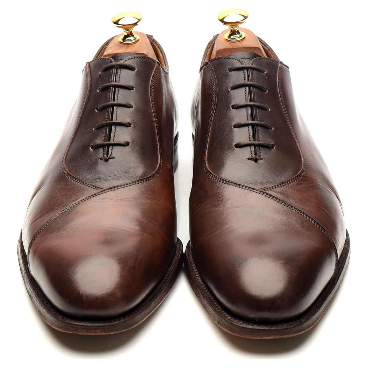&#39;Tipton&#39; Brown Museum Leather Oxford UK 10.5 F