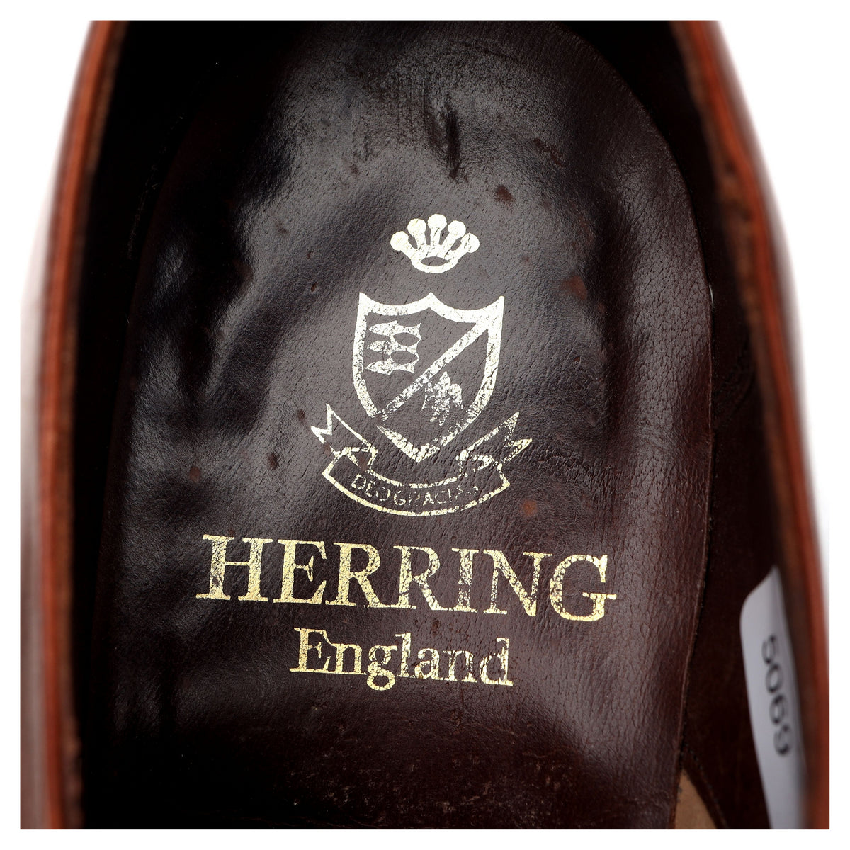 Herring &#39;Baldwin&#39; Tan Brown Leather Derby UK 9 F