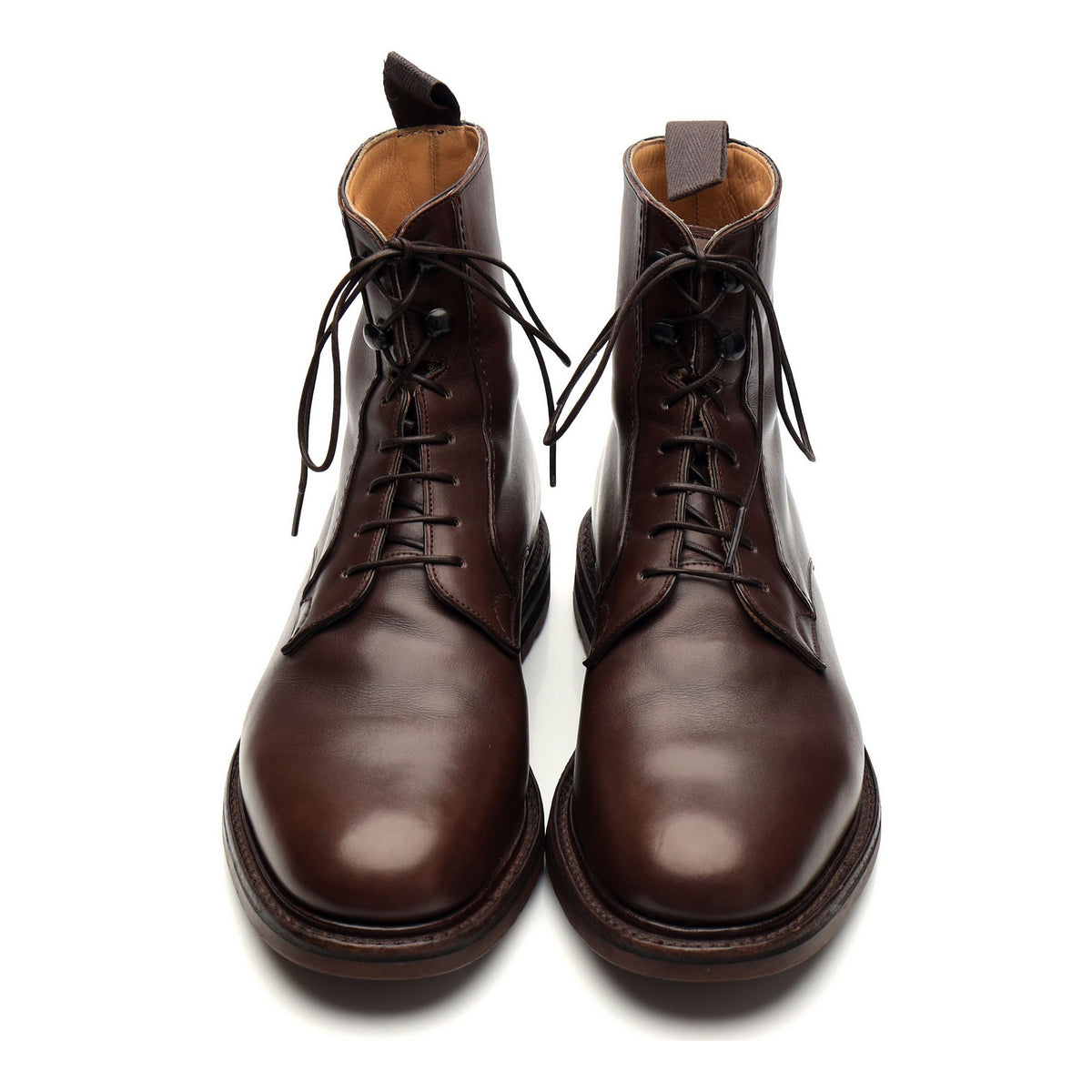 &#39;Wootton&#39; Dark Brown Leather Boots UK 8.5 G