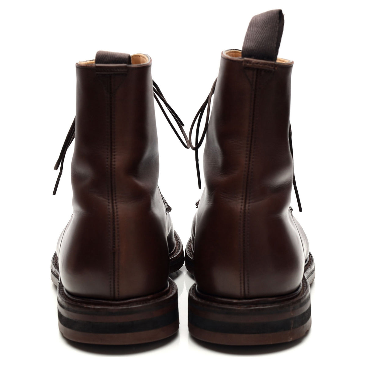 &#39;Wootton&#39; Dark Brown Leather Boots UK 8.5 G