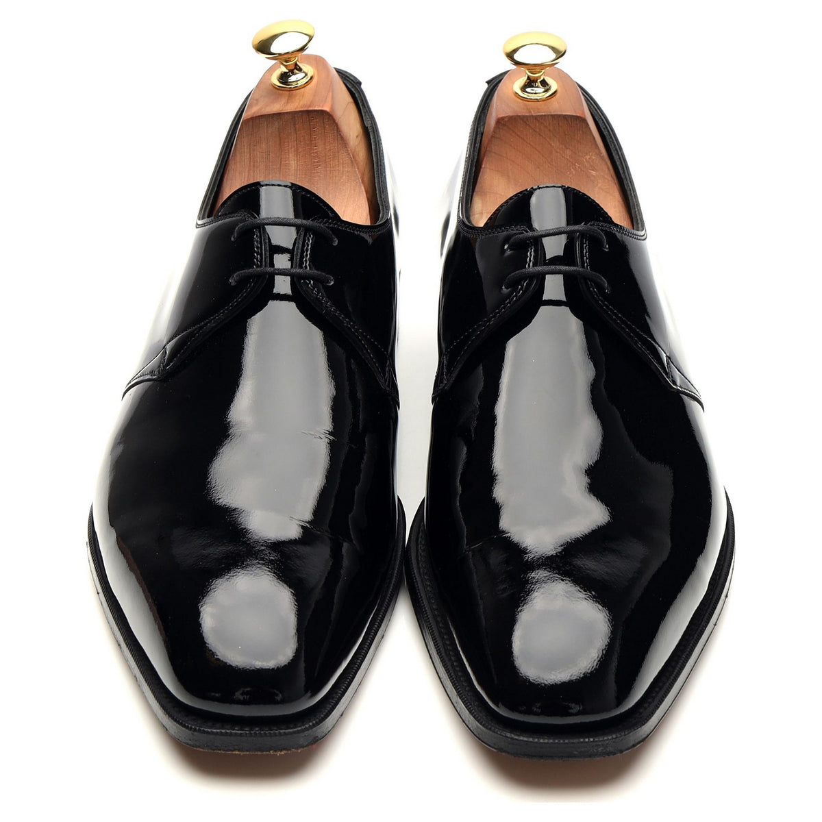 &#39;Paden&#39; Black Patent Leather Derby UK 10 D