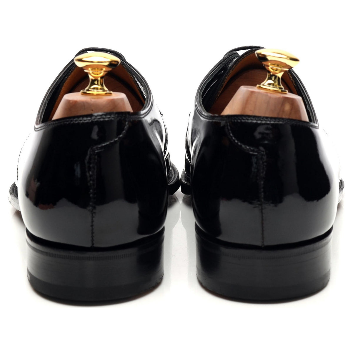 &#39;Paden&#39; Black Patent Leather Derby UK 10 D